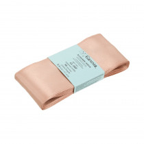 Лента атласная 50 мм ( 2 ") "Gamma" ФАСОВКА 5.4 м №022 бежевый