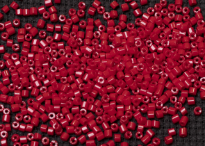 Бисер Чехия рубка 10/0 50г 93210 непрозрачный рубиновый