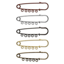 "Zlatka" Булавка для подвесок PO-065 6.5 см №03 под черный никель